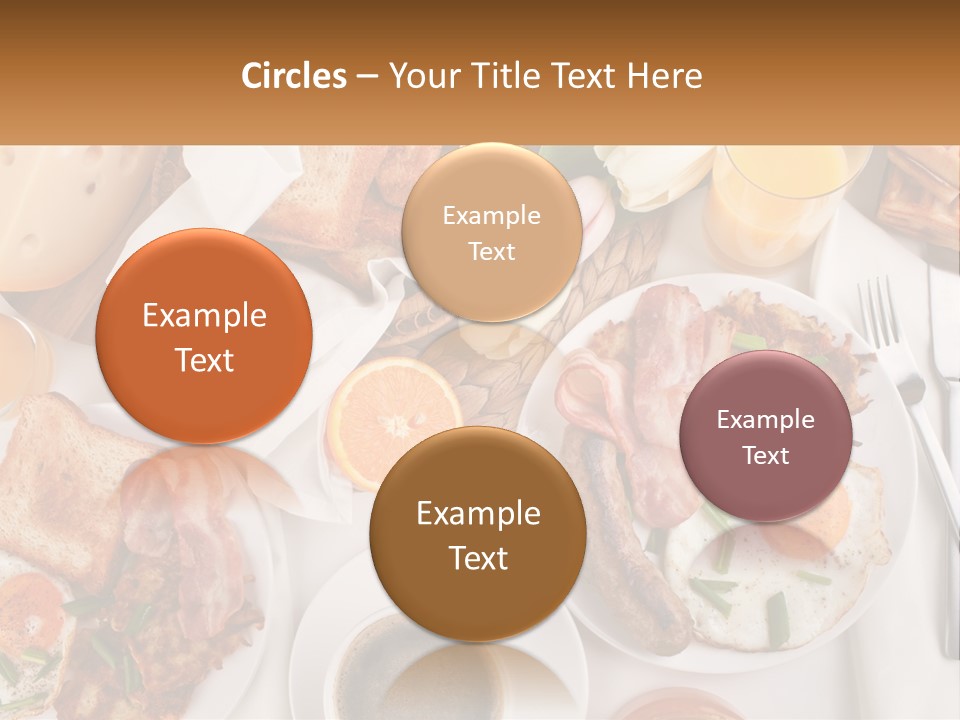 Lunch Traditional Orange PowerPoint Template