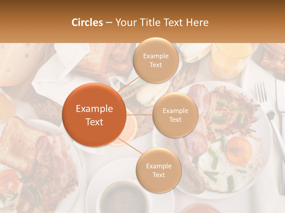 Lunch Traditional Orange PowerPoint Template