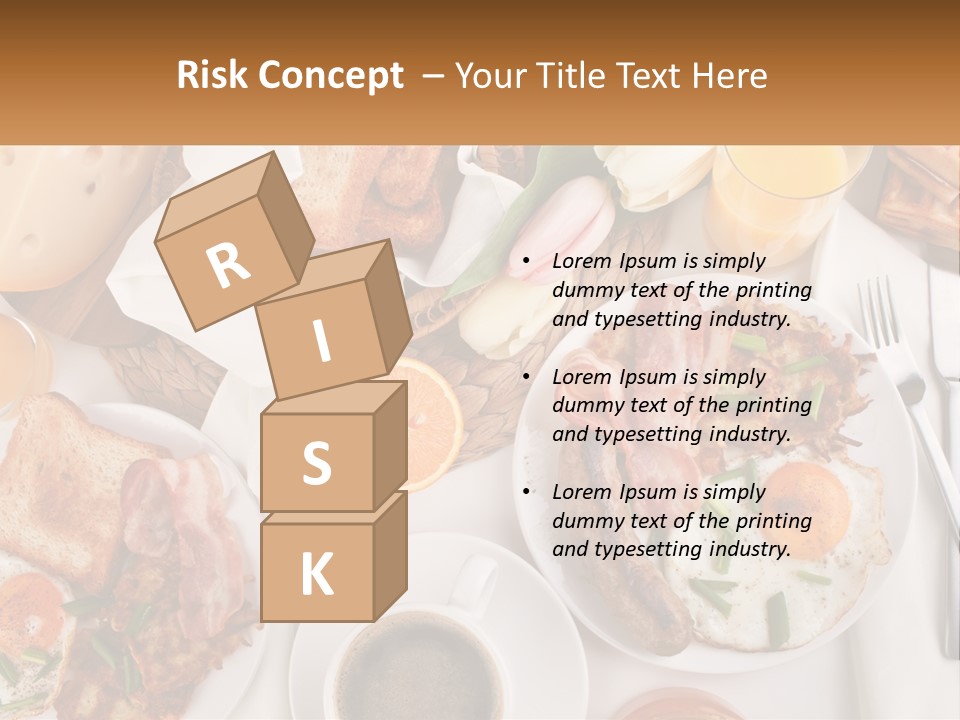 Lunch Traditional Orange PowerPoint Template