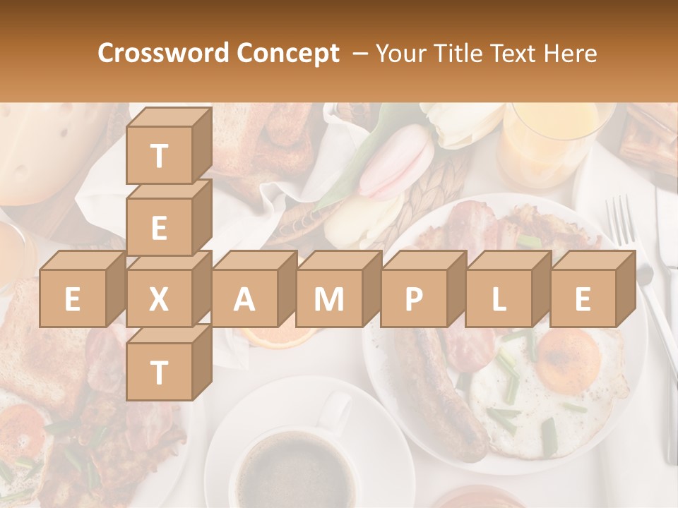 Lunch Traditional Orange PowerPoint Template