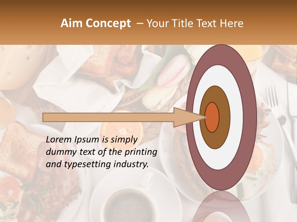 Lunch Traditional Orange PowerPoint Template