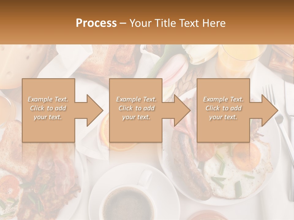 Lunch Traditional Orange PowerPoint Template