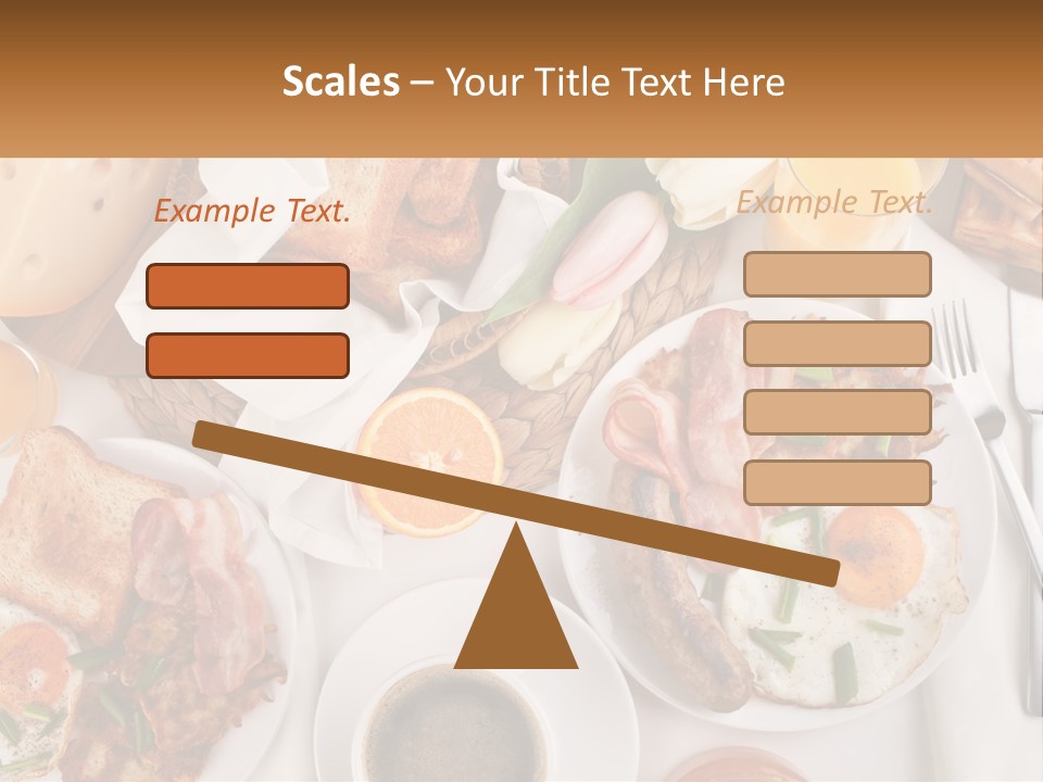 Lunch Traditional Orange PowerPoint Template