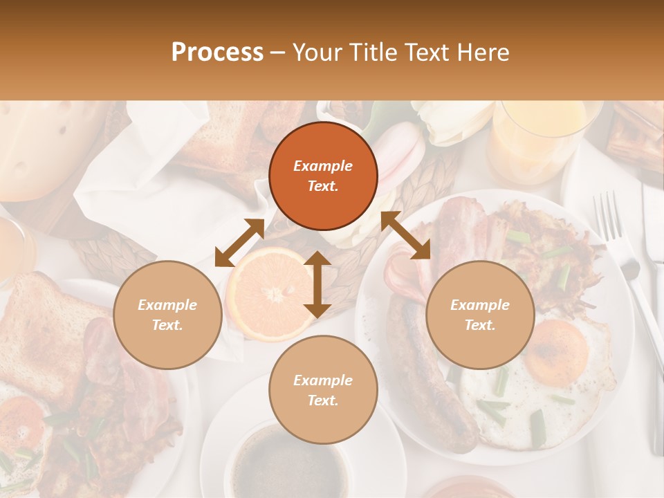 Lunch Traditional Orange PowerPoint Template