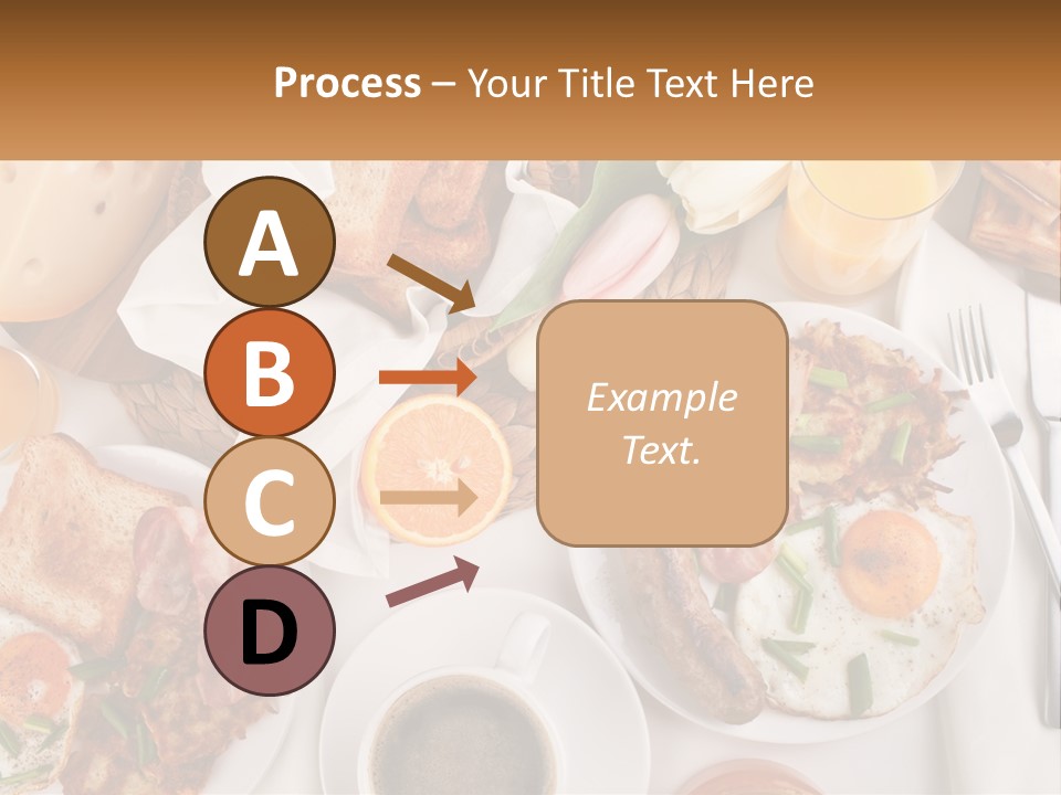 Lunch Traditional Orange PowerPoint Template