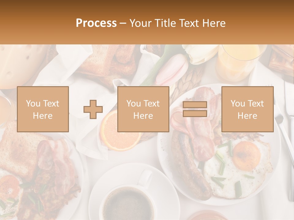 Lunch Traditional Orange PowerPoint Template