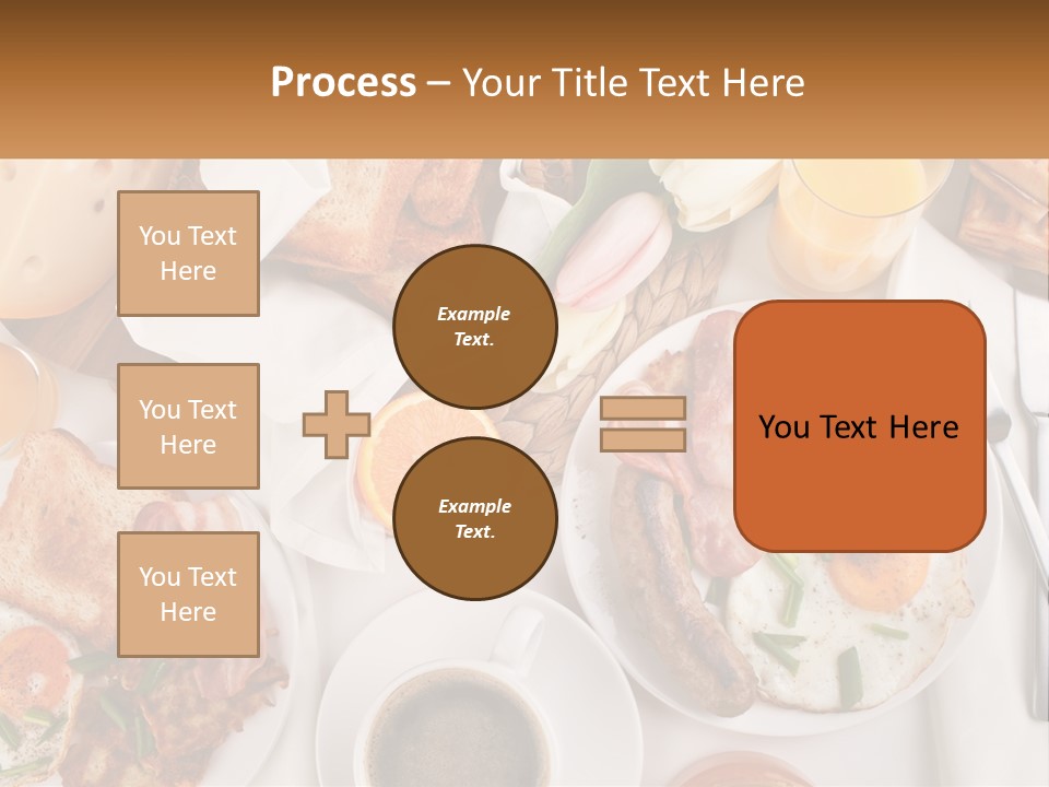 Lunch Traditional Orange PowerPoint Template