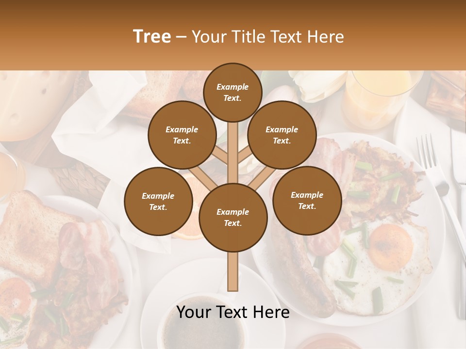 Lunch Traditional Orange PowerPoint Template