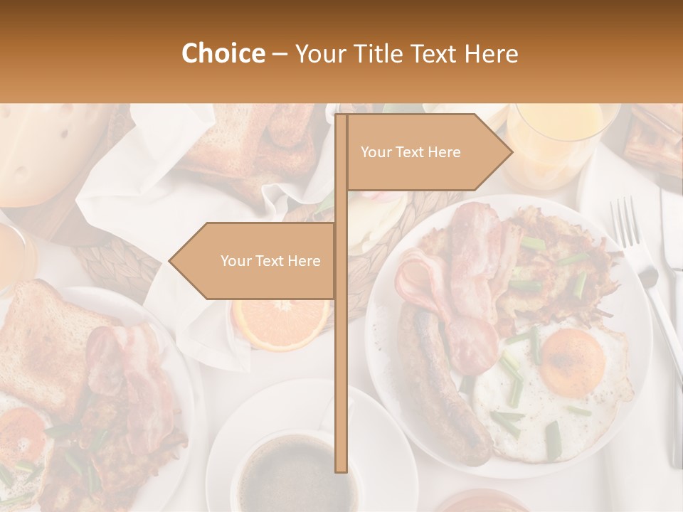 Lunch Traditional Orange PowerPoint Template