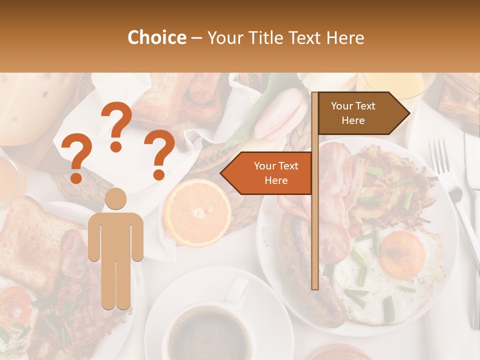 Lunch Traditional Orange PowerPoint Template
