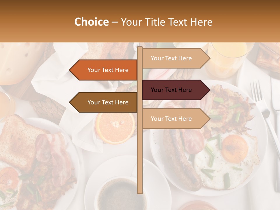 Lunch Traditional Orange PowerPoint Template