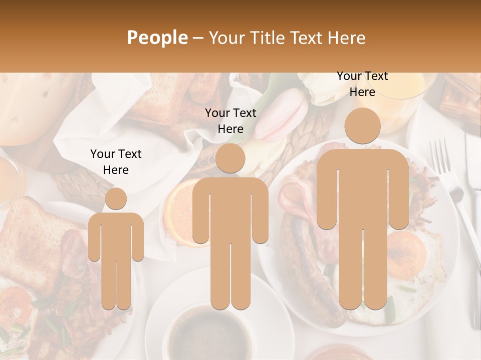 Lunch Traditional Orange PowerPoint Template