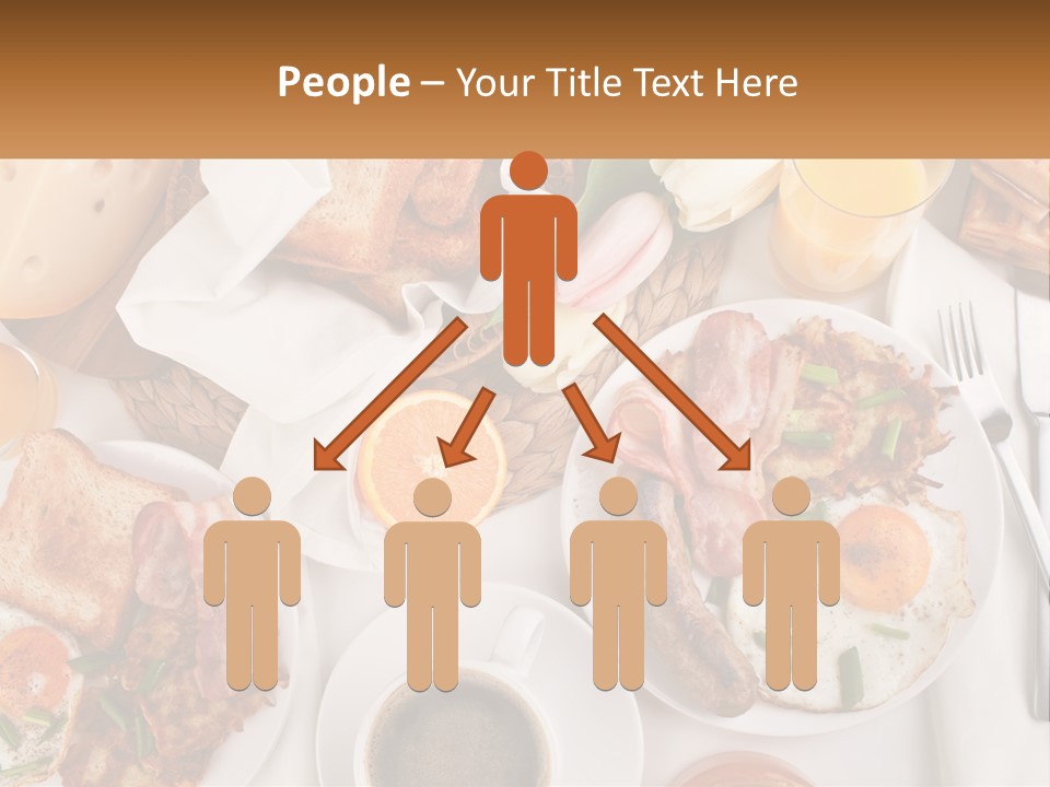 Lunch Traditional Orange PowerPoint Template