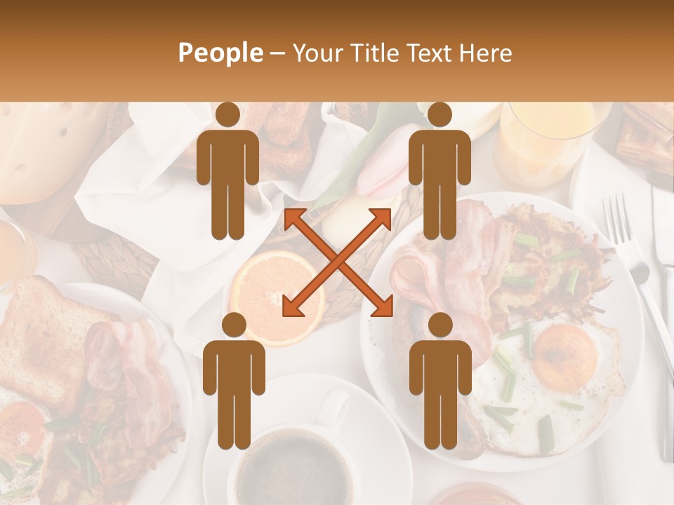 Lunch Traditional Orange PowerPoint Template