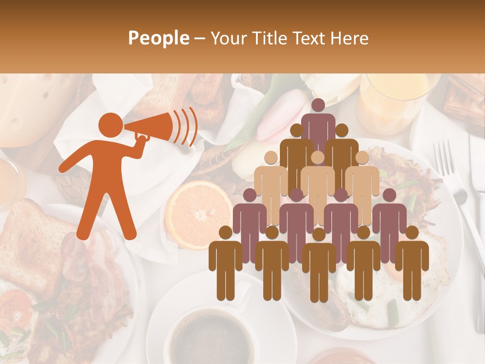 Lunch Traditional Orange PowerPoint Template