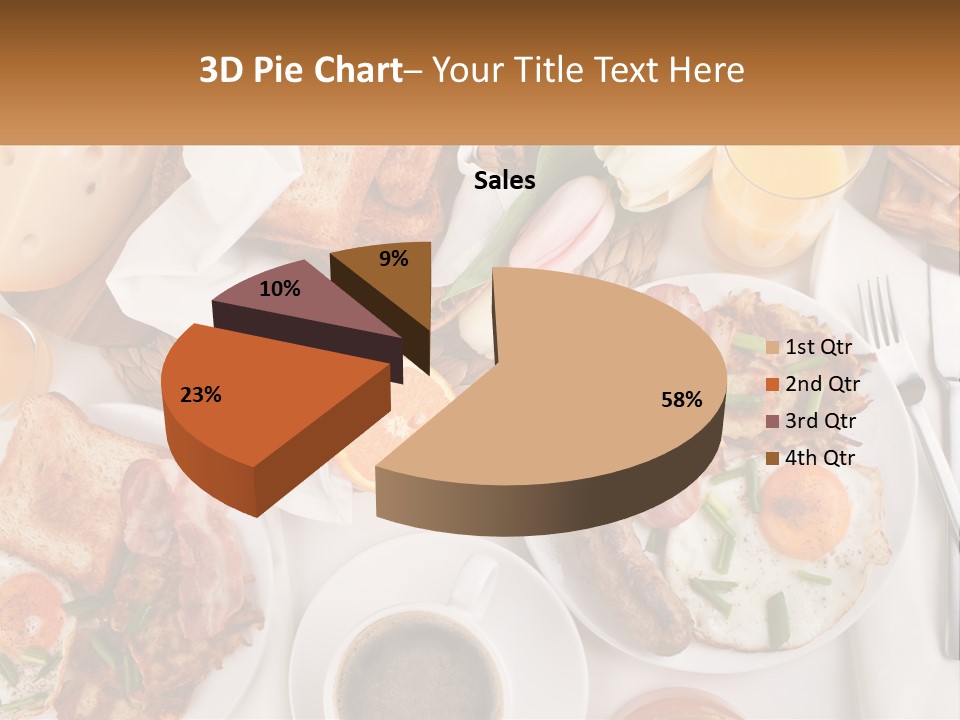 Lunch Traditional Orange PowerPoint Template