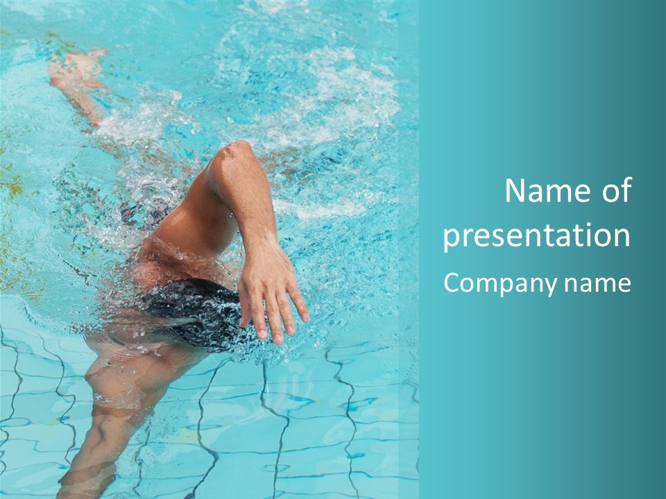 Athletic Splash Athlete PowerPoint Template