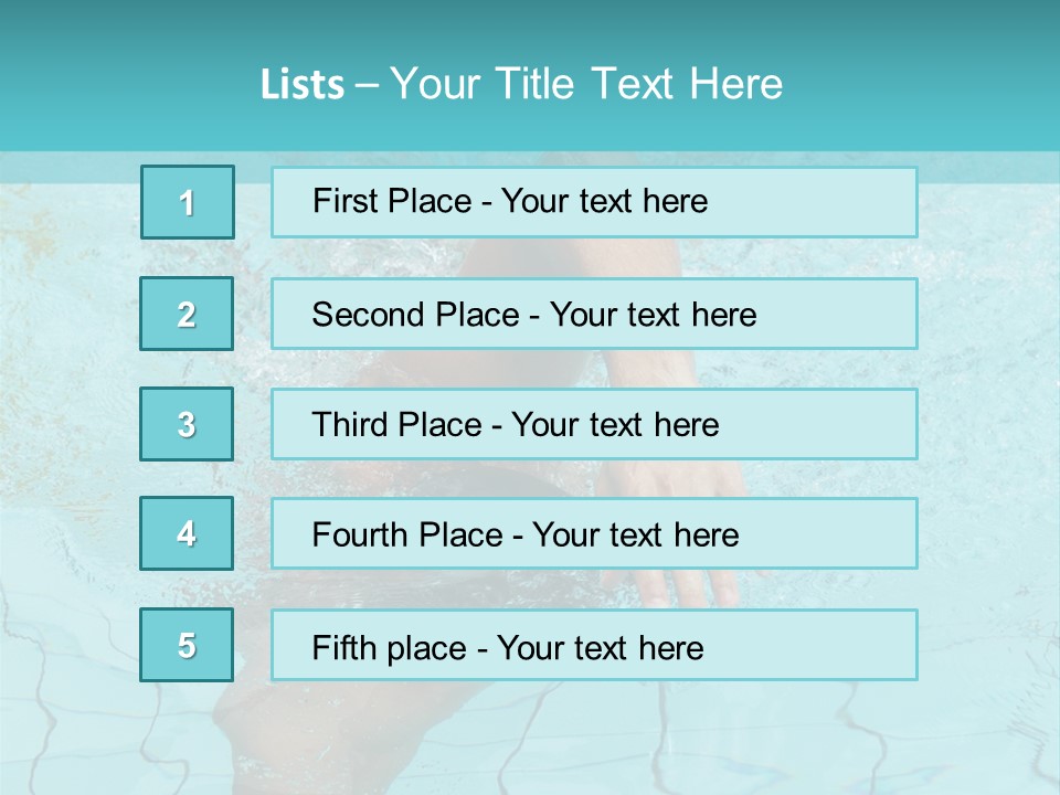 Athletic Splash Athlete PowerPoint Template