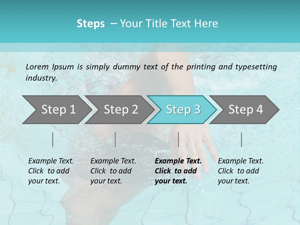 Athletic Splash Athlete PowerPoint Template