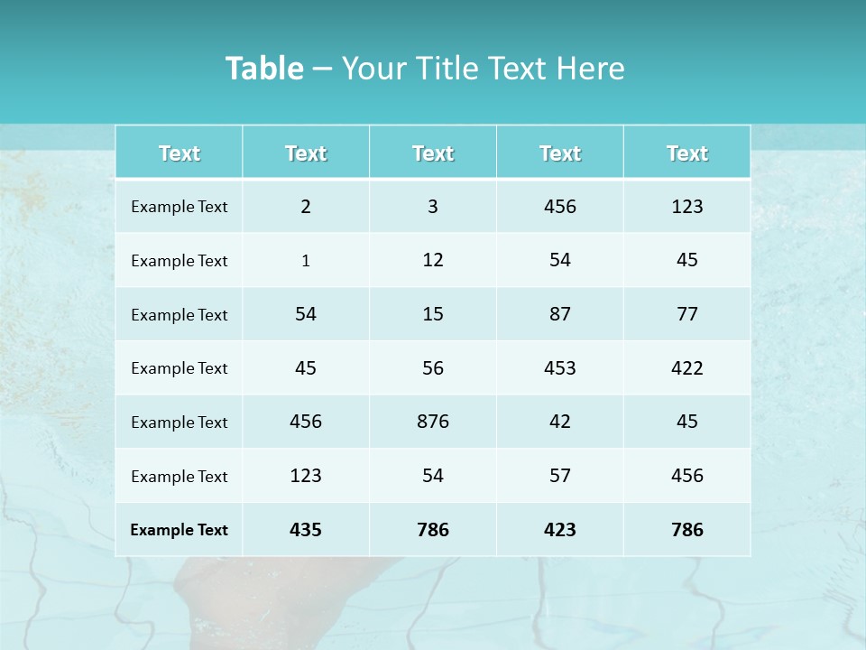 Athletic Splash Athlete PowerPoint Template