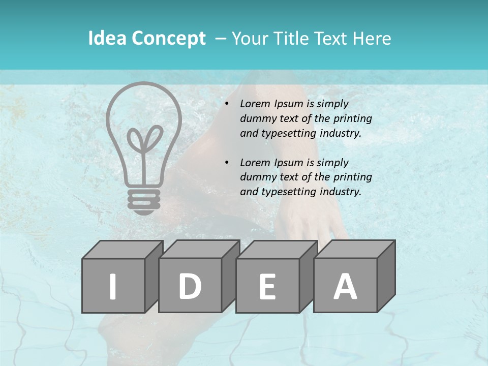 Athletic Splash Athlete PowerPoint Template