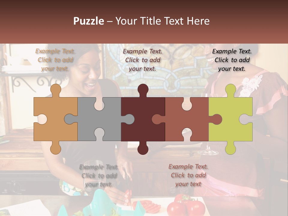 Lifestyle Smiling Africanamerican PowerPoint Template