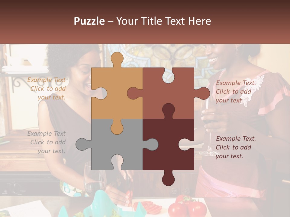 Lifestyle Smiling Africanamerican PowerPoint Template