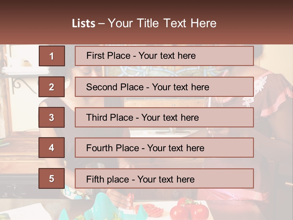 Lifestyle Smiling Africanamerican PowerPoint Template