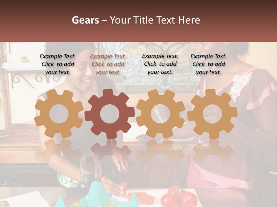 Lifestyle Smiling Africanamerican PowerPoint Template