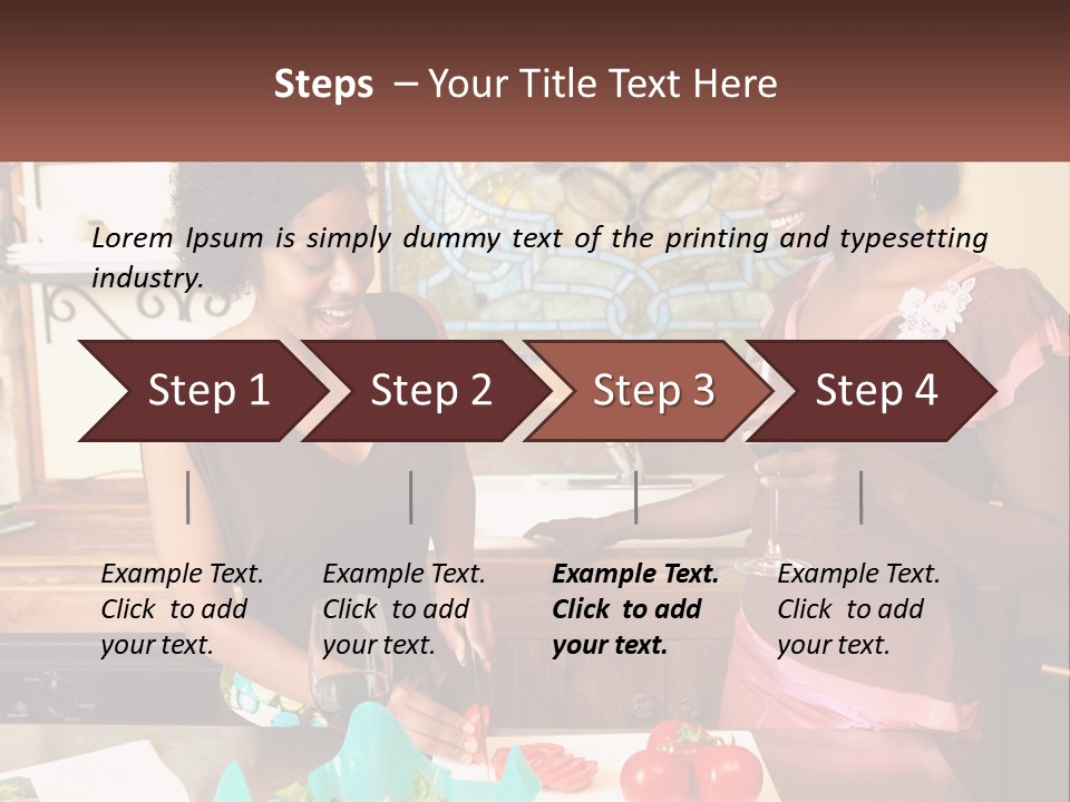 Lifestyle Smiling Africanamerican PowerPoint Template