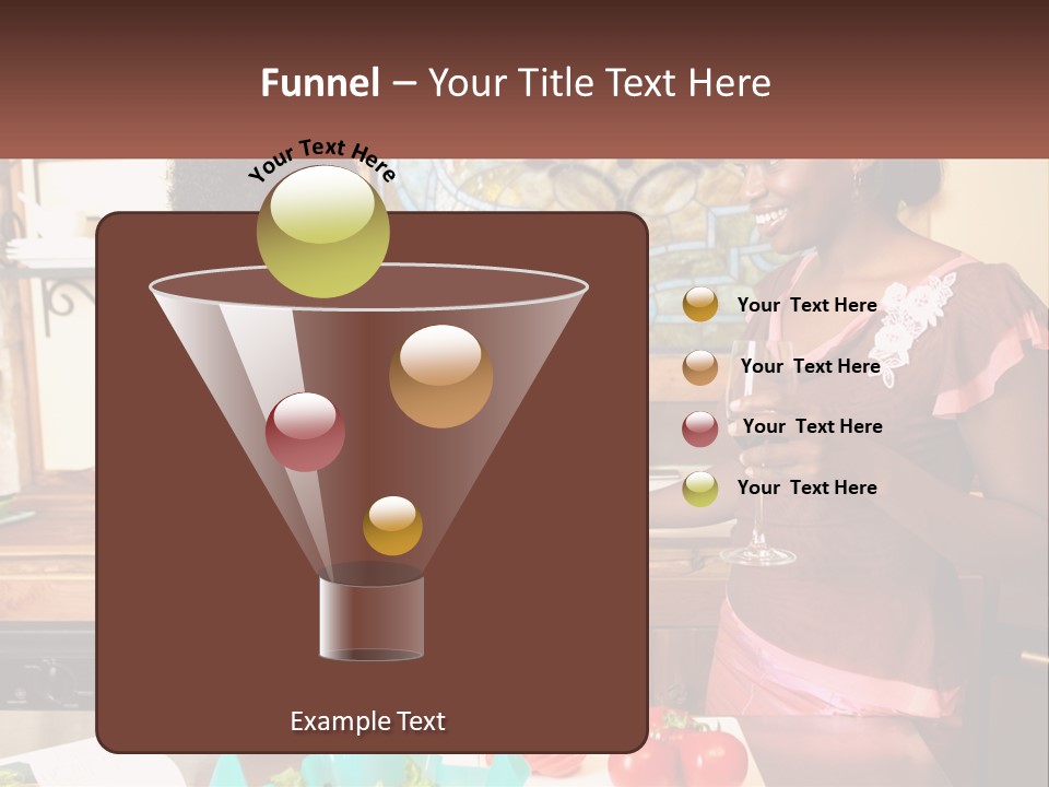 Lifestyle Smiling Africanamerican PowerPoint Template