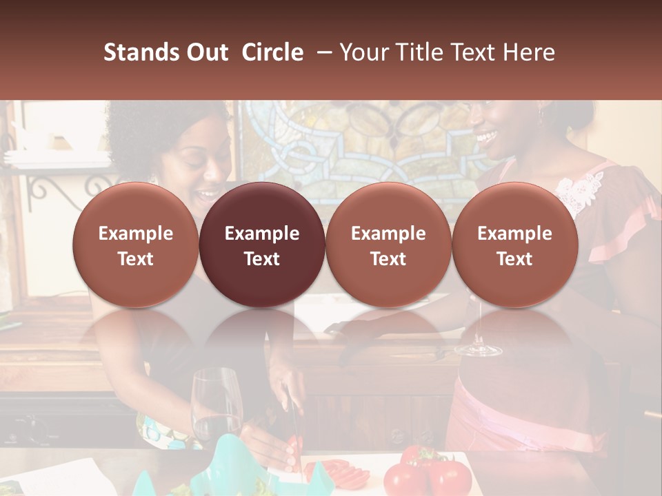 Lifestyle Smiling Africanamerican PowerPoint Template
