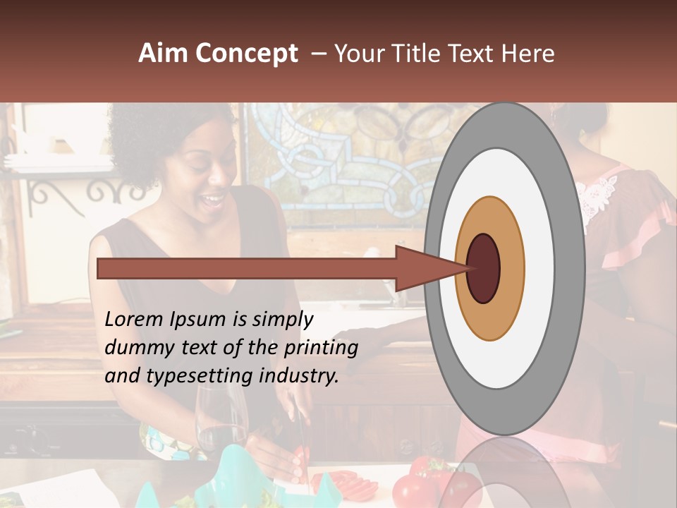 Lifestyle Smiling Africanamerican PowerPoint Template