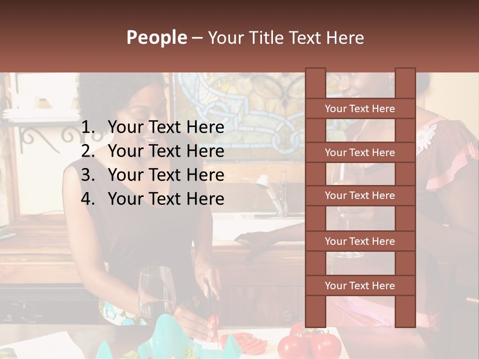 Lifestyle Smiling Africanamerican PowerPoint Template