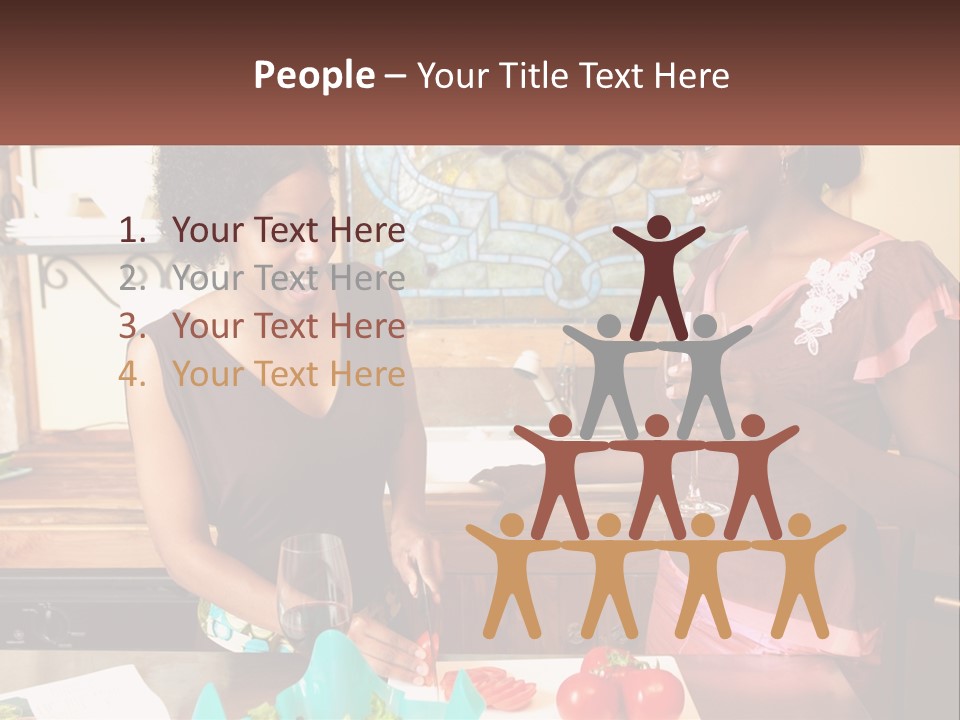 Lifestyle Smiling Africanamerican PowerPoint Template