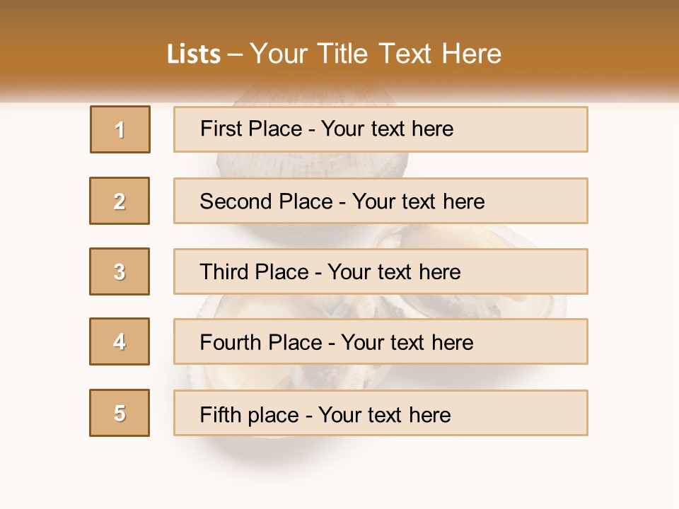 European Edible Mollusk PowerPoint Template