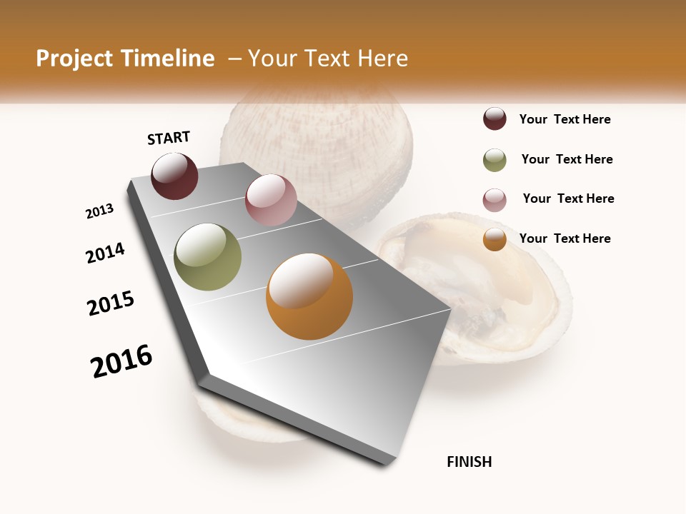 European Edible Mollusk PowerPoint Template