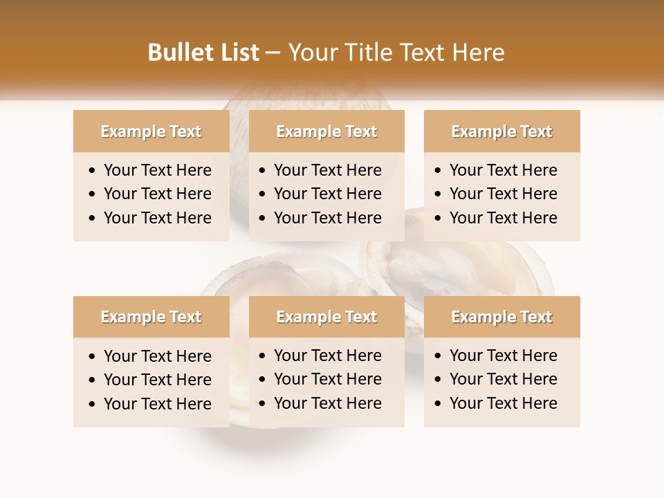 European Edible Mollusk PowerPoint Template