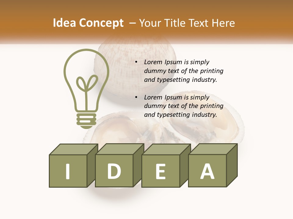 European Edible Mollusk PowerPoint Template