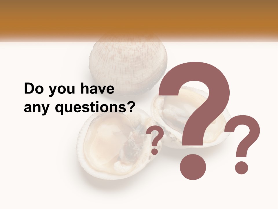 European Edible Mollusk PowerPoint Template