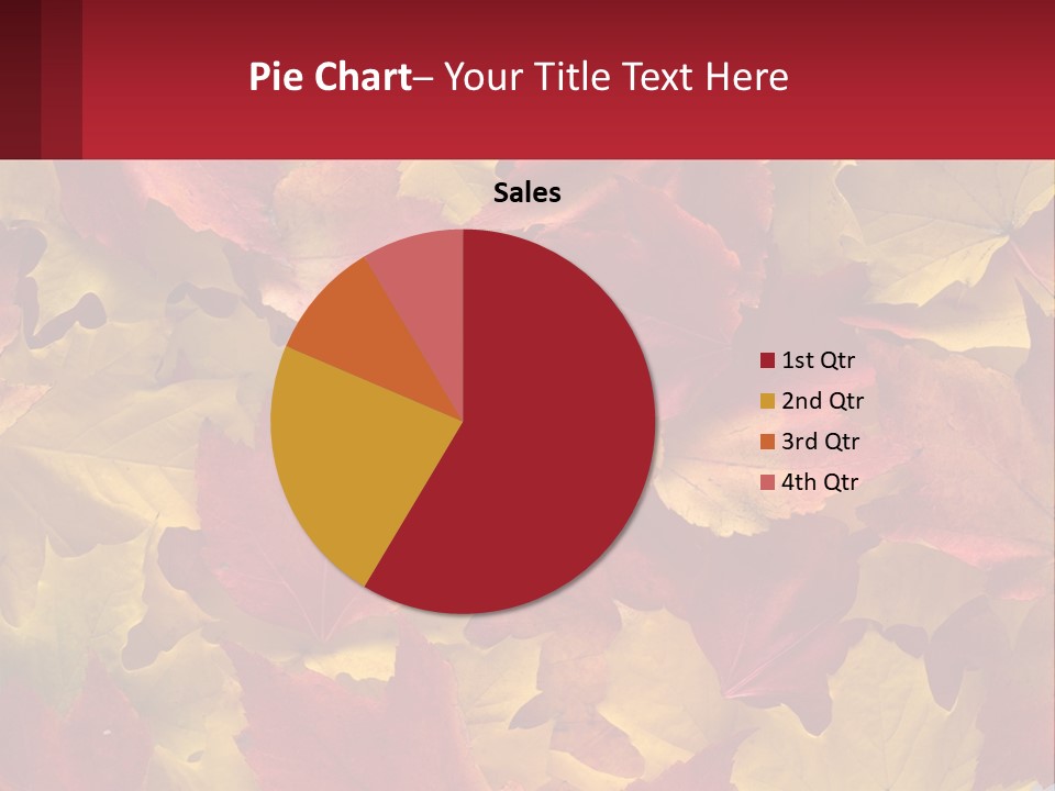 A Bunch Of Colorful Leaves On A White Background PowerPoint Template