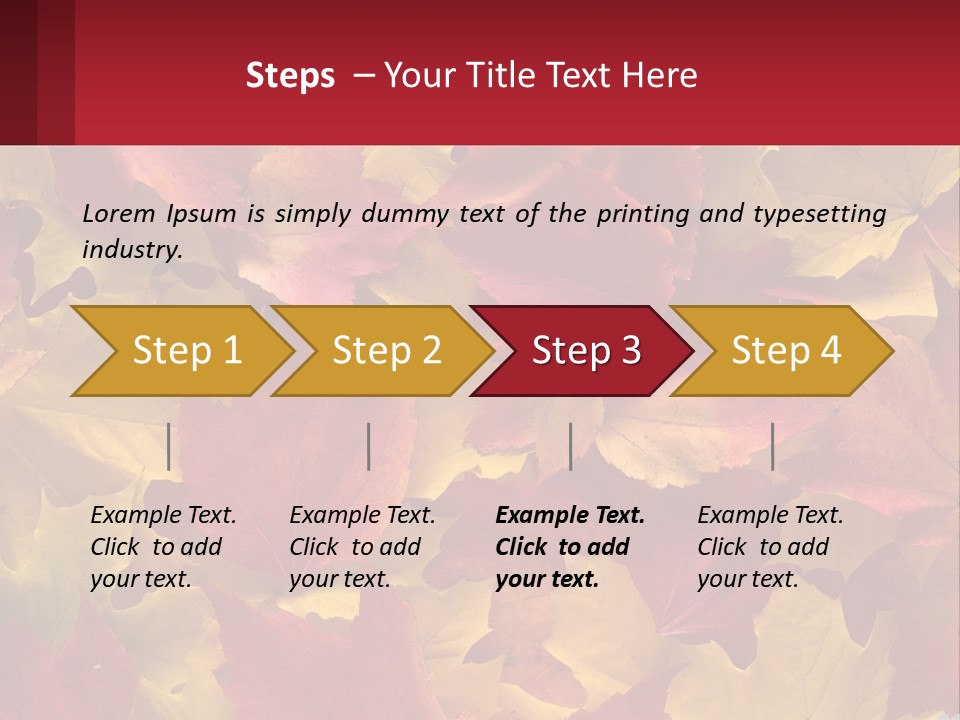 A Bunch Of Colorful Leaves On A White Background PowerPoint Template