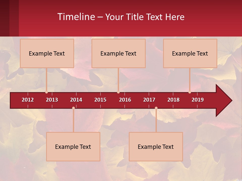 A Bunch Of Colorful Leaves On A White Background PowerPoint Template