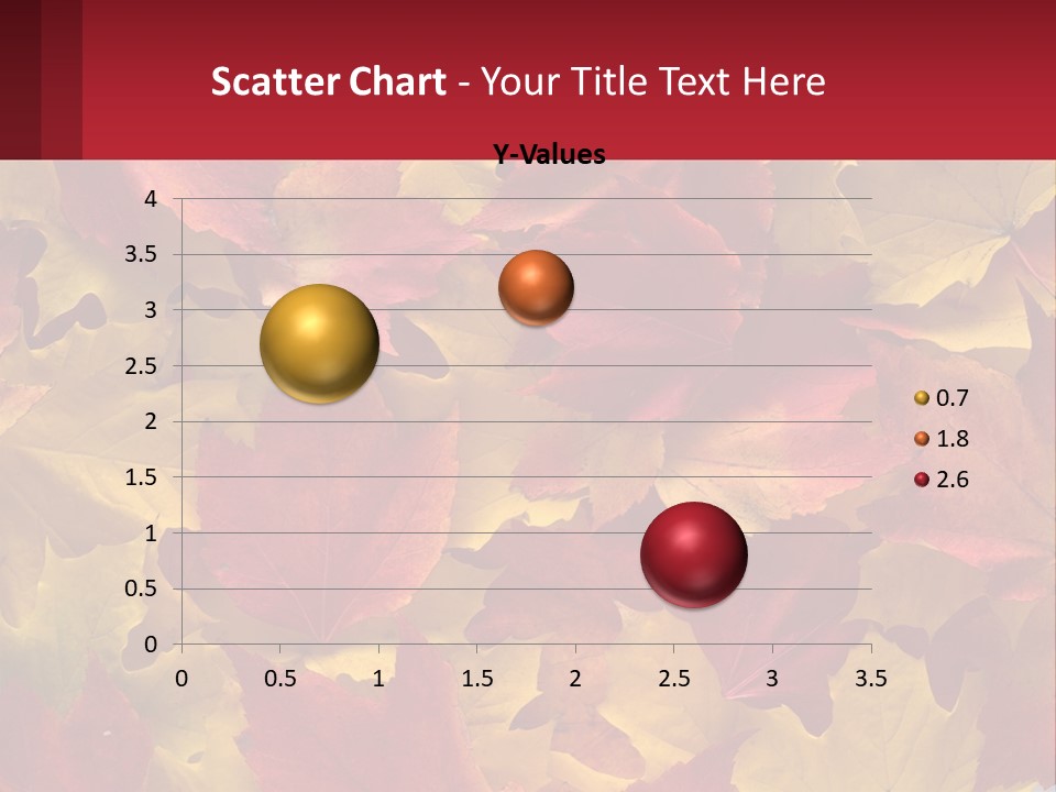 A Bunch Of Colorful Leaves On A White Background PowerPoint Template