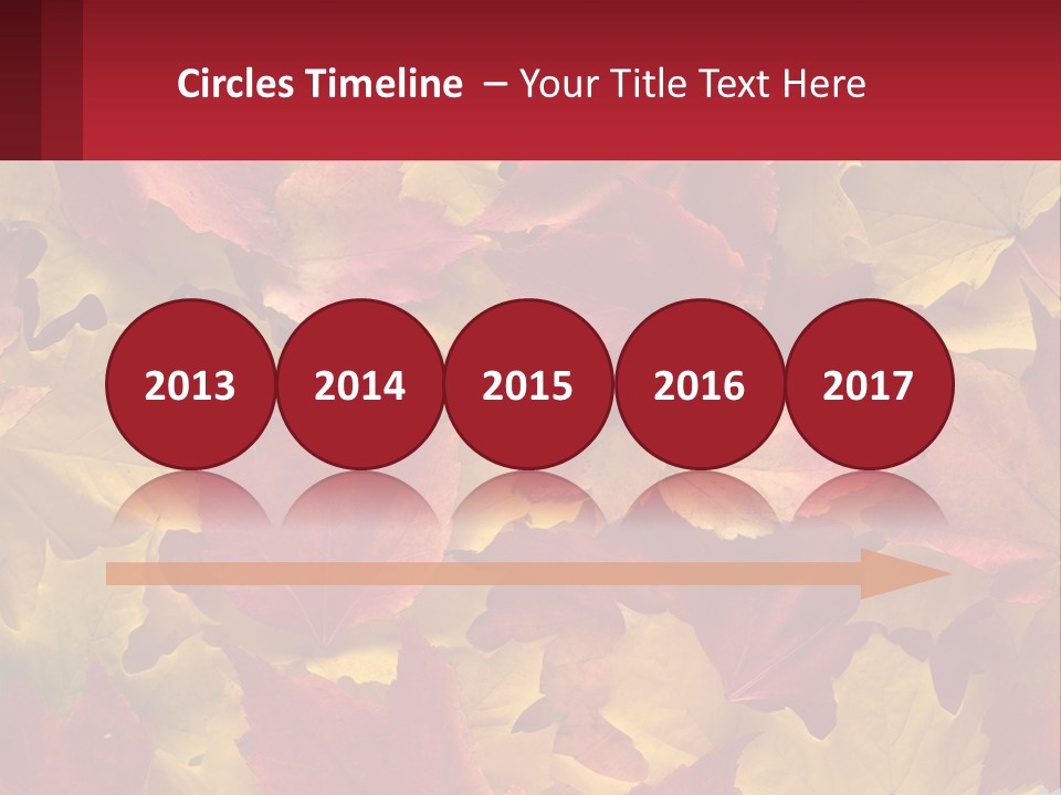 A Bunch Of Colorful Leaves On A White Background PowerPoint Template