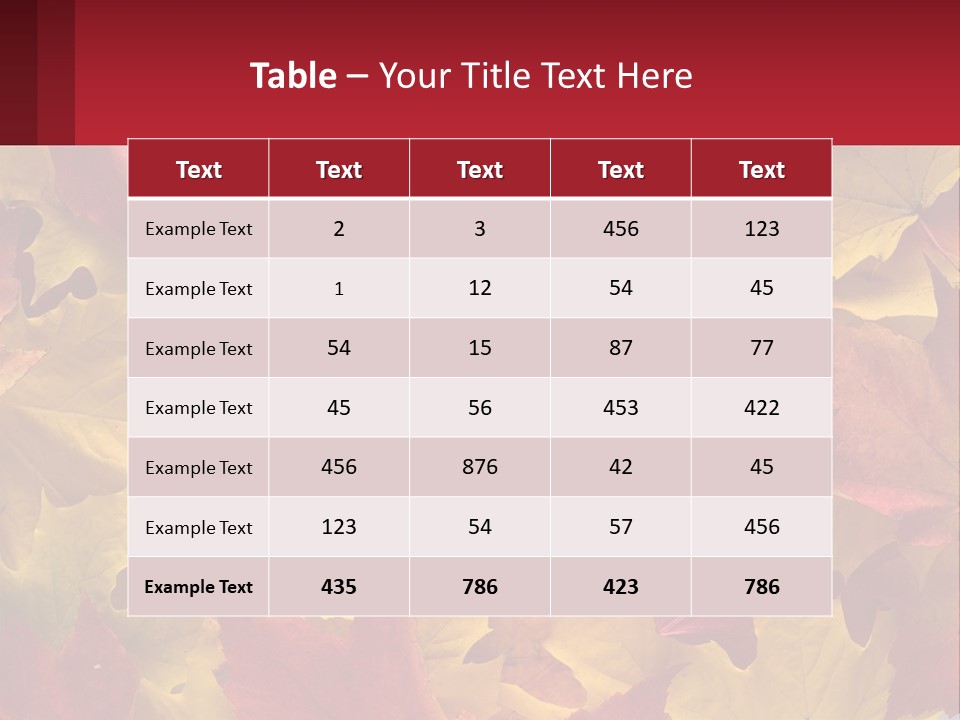 A Bunch Of Colorful Leaves On A White Background PowerPoint Template