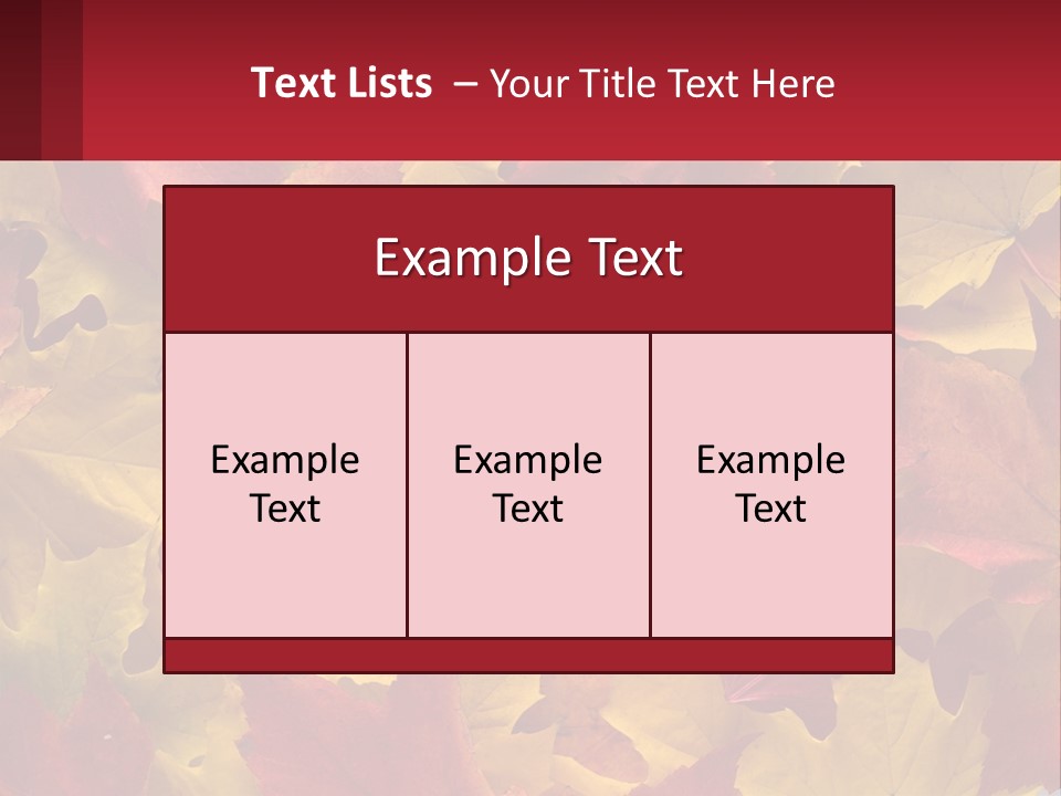 A Bunch Of Colorful Leaves On A White Background PowerPoint Template