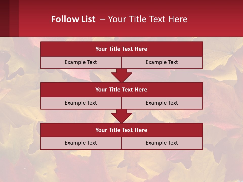 A Bunch Of Colorful Leaves On A White Background PowerPoint Template