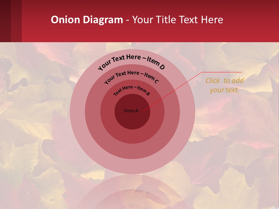 A Bunch Of Colorful Leaves On A White Background PowerPoint Template