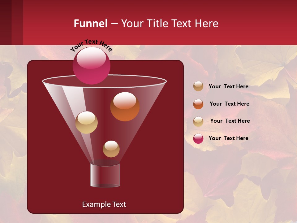 A Bunch Of Colorful Leaves On A White Background PowerPoint Template